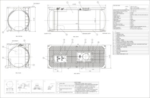 Танк-контейнер объём 21м3 тип Т19, для перевозки водорода фтористого безводного