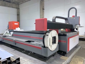 Оптоволоконная лазерная установка с модулем для обработки труб KMT 3015 LX-3000W