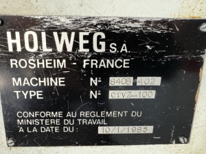 Флексографическая печатно-резательная машина HOLWEG CTV 2-100, 3 цвета