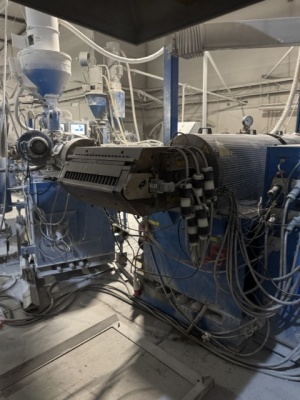 Экструдер THEYSOHN 108/118, линия для производства сайдинга