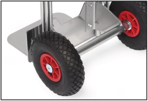 Ручная двухколесная алюминиевая тележка грузоподъемностью до 200 кг