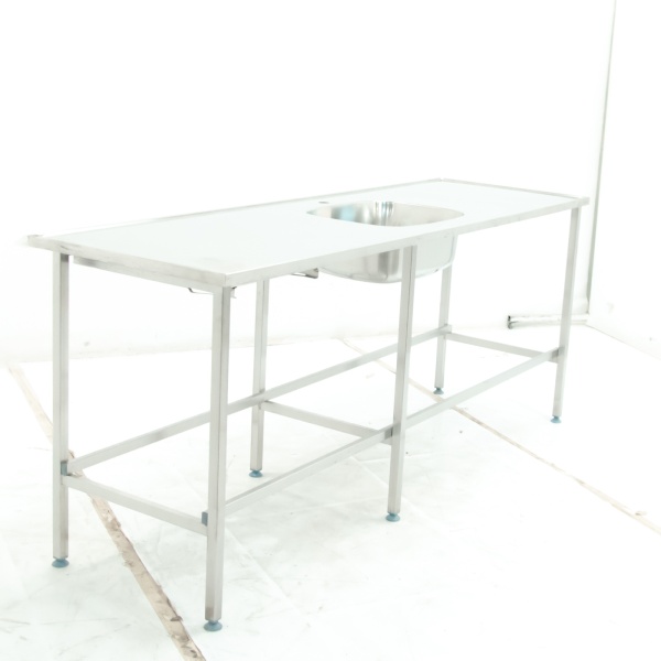 Ванна моечная односекционная с раб. поверхн. 2100х650х880 ц/т