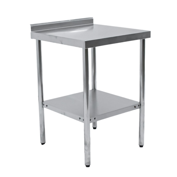 Стол производственный с бортом 600х600х860 труба, полка