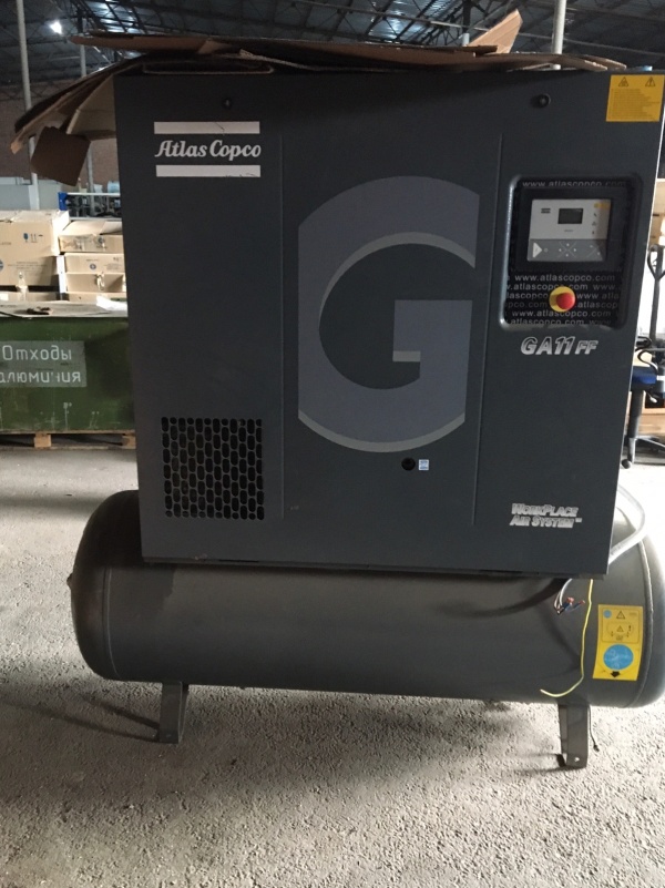 Винтовой компрессор Atlas Copco GA 11 с ресивером