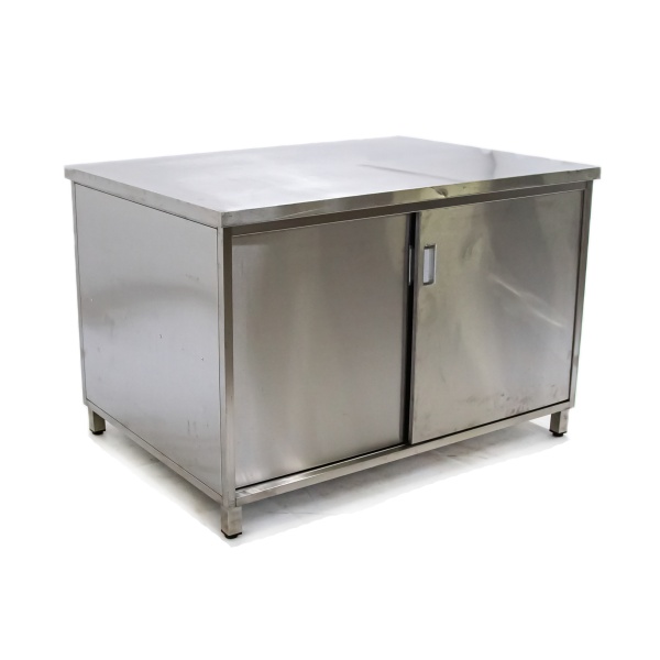 Стол-тумба из нержавеющей стали 1290x920x850 купе