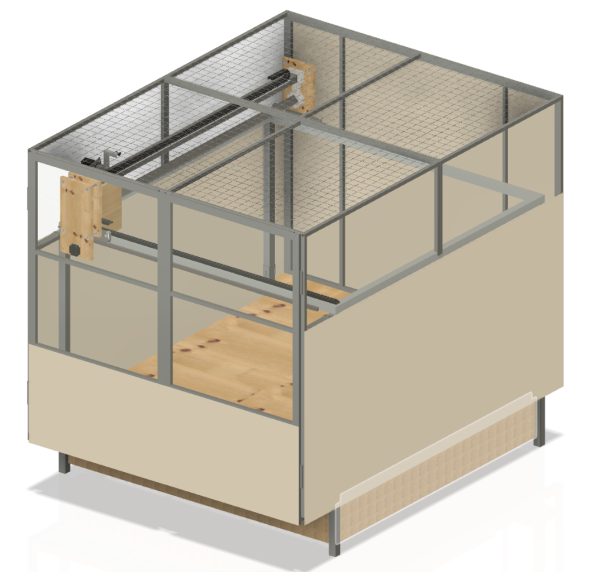 Покрасочный станок ЧПУ с герметичной камерой