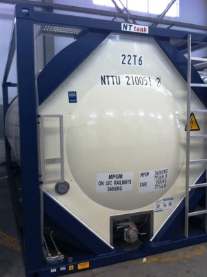 Танк-контейнер тип Т11 объём 21м3 для перевозки кислоты, новый