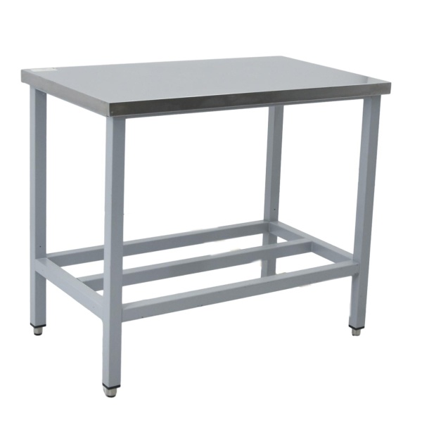 Стол производственный 1000х600х850 труба, решетка