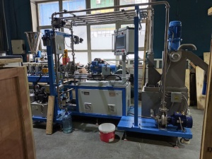 Линия компаудирования и грануляции на базе двухшнекового экструдера SHJ-36, LD-50, подводная система грануляции