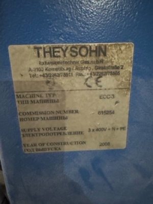 Экструдер THEYSOHN 108/118, линия для производства сайдинга