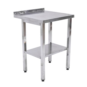 Стол производственный с бортом 600х600х940 труба, полка