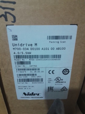 Nidec unidrive Частотный привод, преобразователь частоты