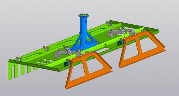 Параллельный захват для перемещения коробок и лотков роботом