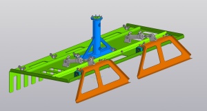 Параллельный захват для перемещения коробок и лотков роботом