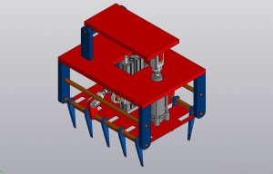 Игольчатый захват для растарки одного мешка на промышленный робот