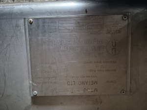 Емкость нерж 1000 л, с опорами под погрузчик