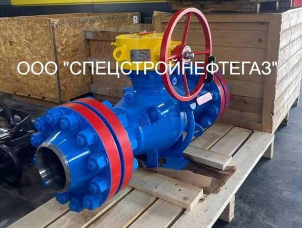 Кран шаровой Ду150 Ру80 надземный с ручным управлением, климатическое исполнение ХЛ1, присоединение — фланцевое