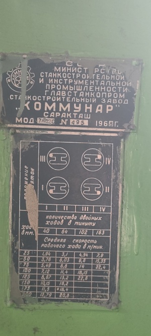 Долбежный станок 7А420, Коммунар