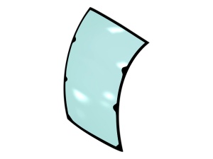 Стекло лобовое JOHN DEERE L202784 L207859 триплекс 15мм