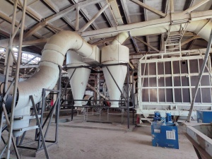 Линия измельчения и сушки сырья для производства биотоплива