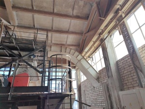 Линия измельчения и сушки сырья для производства биотоплива