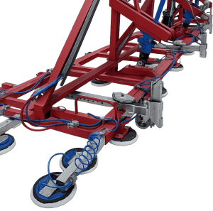 Наклонный вакуумный захват для транспортировки листовых материалов до 4500 кг