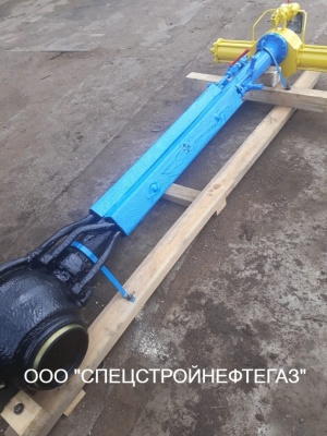 Кран DN 300 PN 80 с пневмогидравлическим приводом для подземной установки