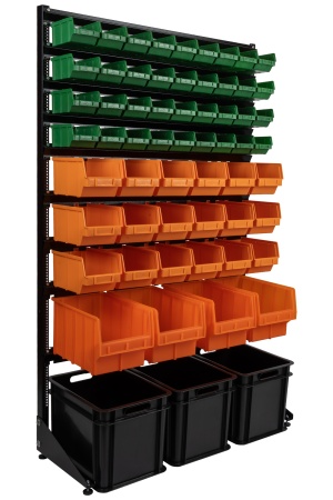 Стеллаж для хомутов с ящиками