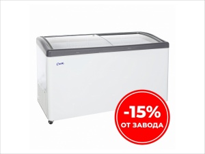 Морозильный ларь Снеж МЛГ-500 серого цвета