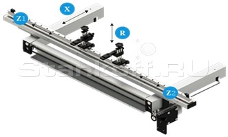 2-х осевой задний упор