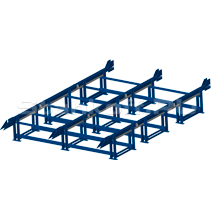 Эстакада предназначена для накопления и перемещения бревен