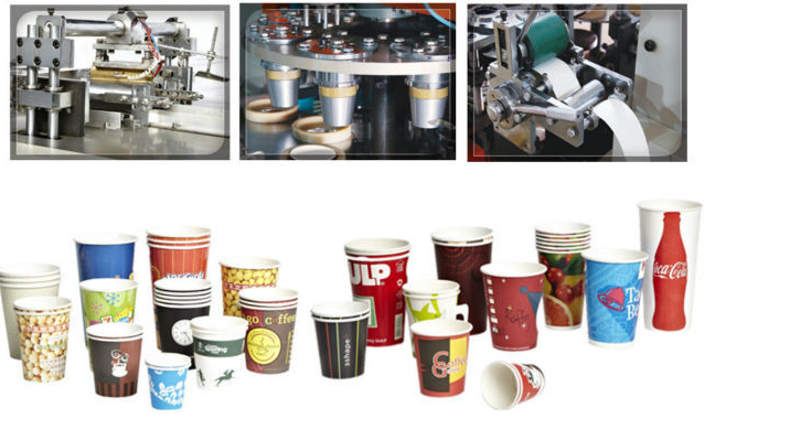 Plate and cups machine for making disposal paper cups