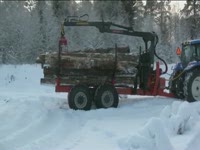 FARMI PRODFRIVE12-4WD лесной прицеп тяговое испытание