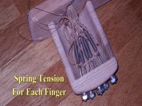 Wood Skeleton Hand -- Finger Cord Test