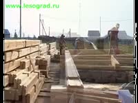 Монтаж подкладочной доски деревянного дома