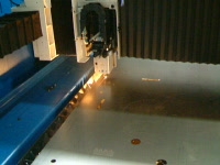 Изготовление тестовой детали на лазерном комплексе TRUMPF Trumatic L3030 после ремонта на фирме BROZIAT GRUPPE