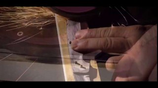 Как сделать складной нож из старой дисковой пилы