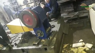 Работа в заводских условиях станка ВР-110 Веткоруб.