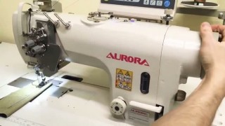 Двухигольная промышленная швейная машина AURORA A-8452-03